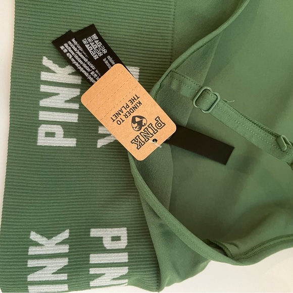 Pink Active seamless crop Sports Bra. Sz. XL - Picture 4 of 8